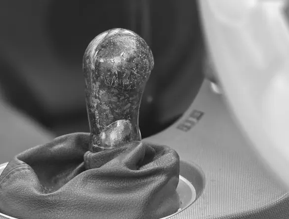 DARC shift knob installed in a car